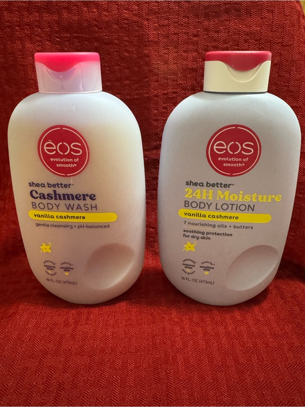 eos Shea Better Vanilla Cashmere Body Wash & 24H Moisture Lotion